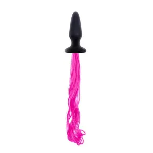 5-inch Smooth Pink Unicorn Tail Tapered Butt Plug