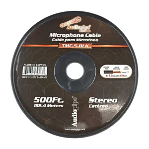 500’ Microphone Cable, 100% Copper (TMC-5-BLK)