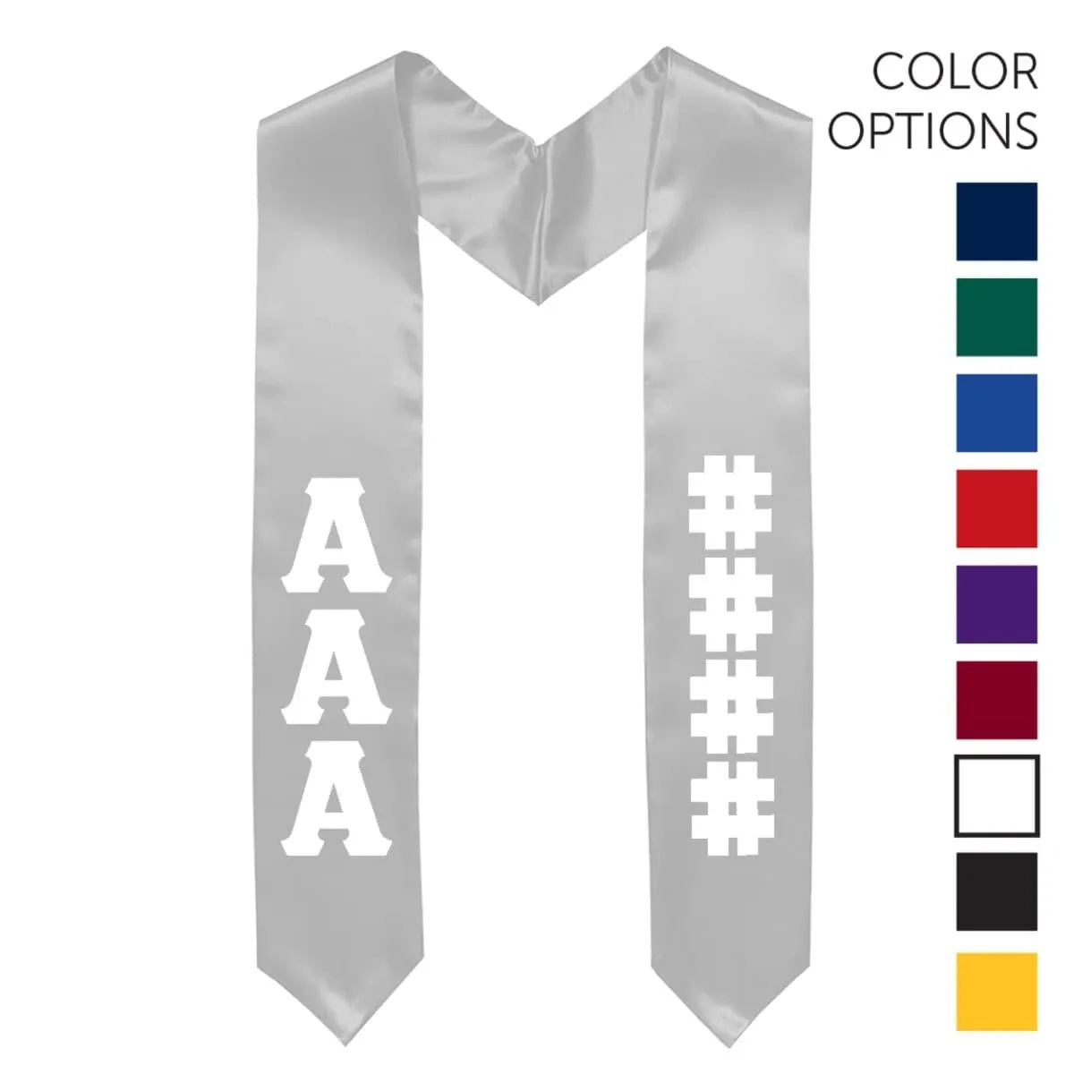 AEPi Pick Your Own Colors Graduation Stole