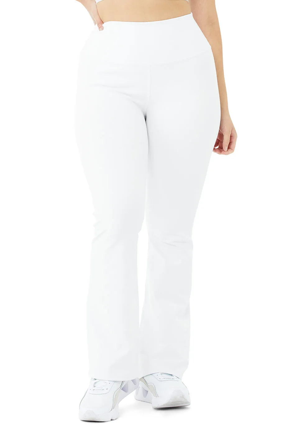 Airbrush High-Waist Bootcut Legging - White