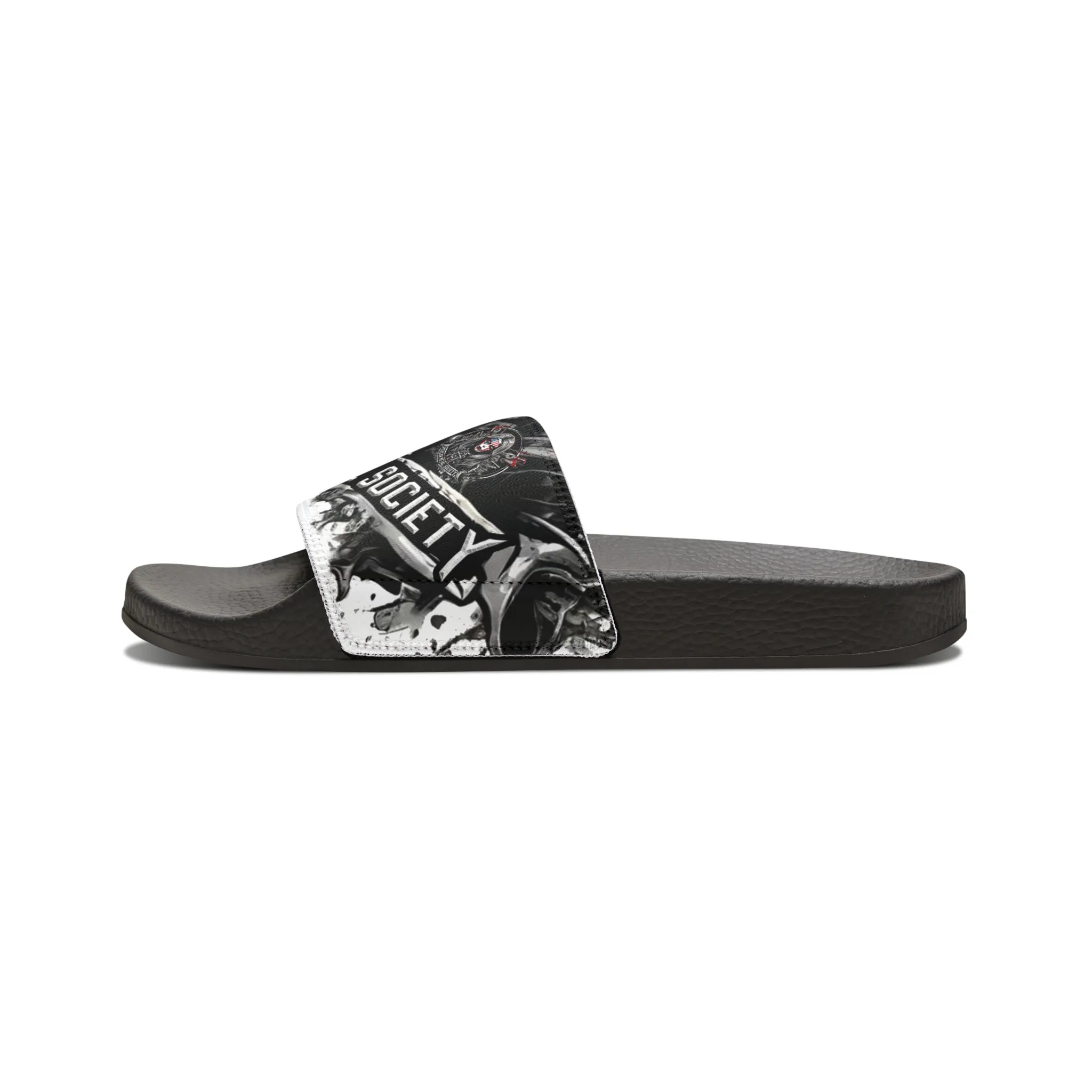 American Metal Society Women's PU Slide Sandals