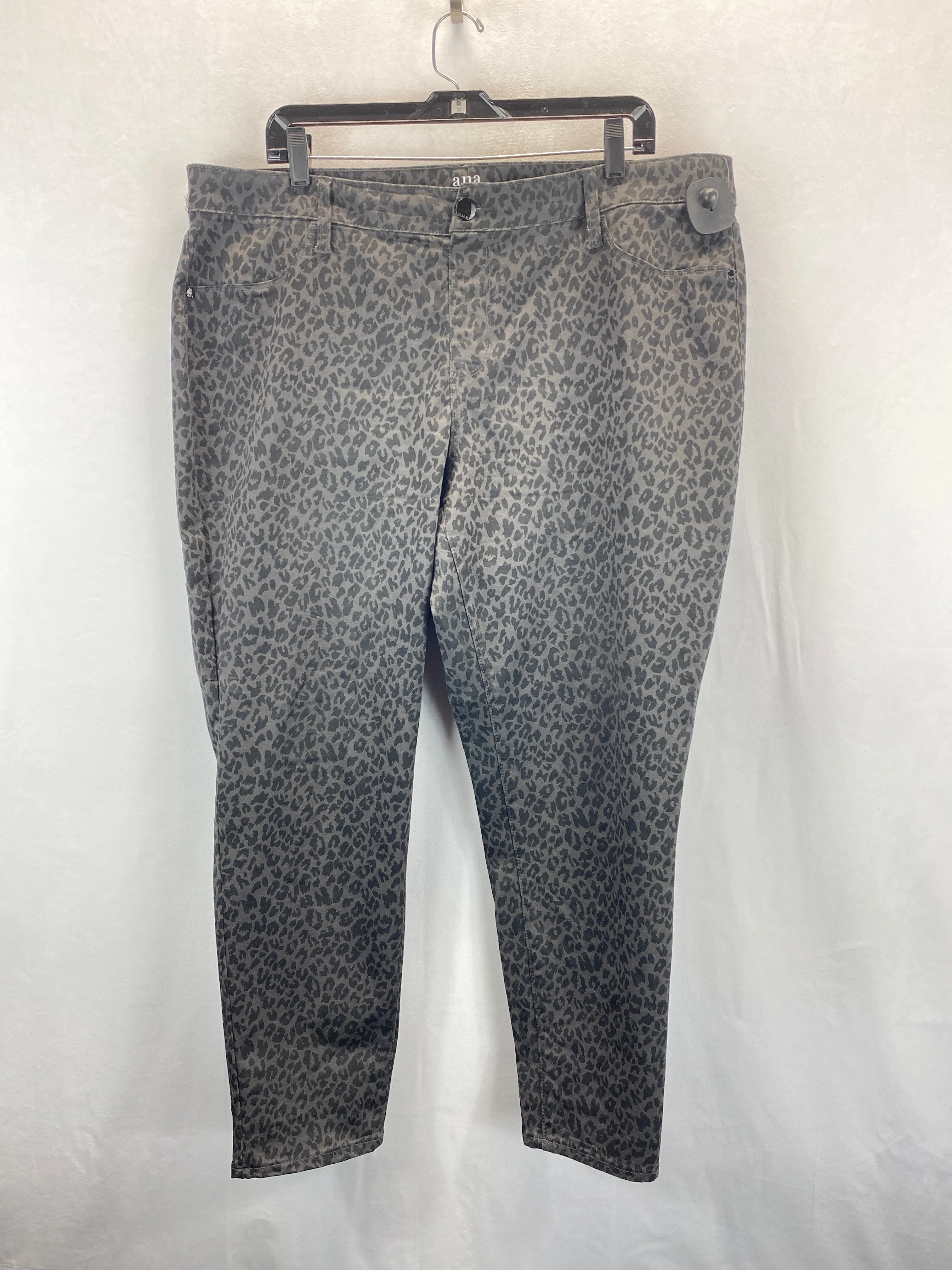 Animal Print Pants Cropped Ana, Size 20