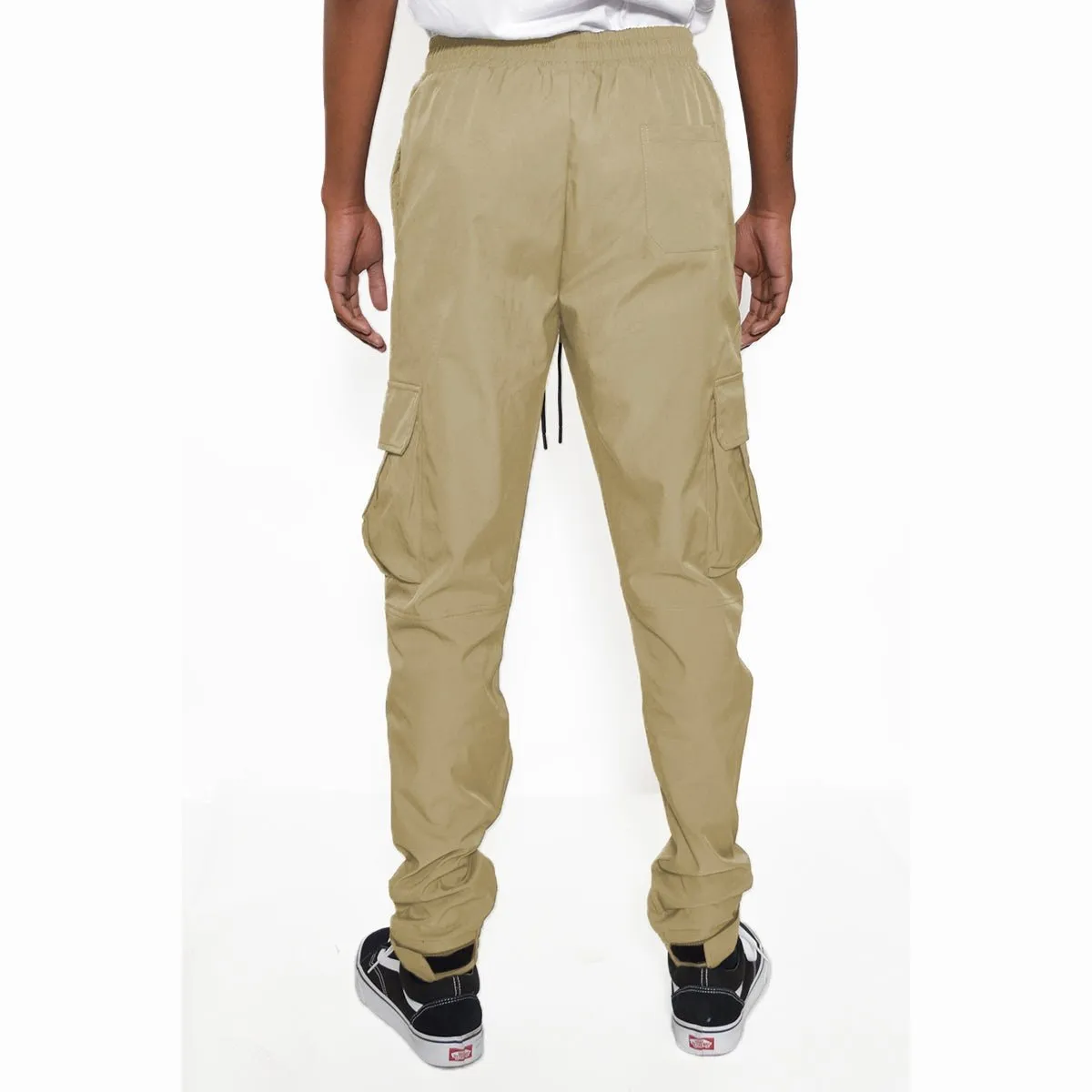 Beige Utility Jogger Pants