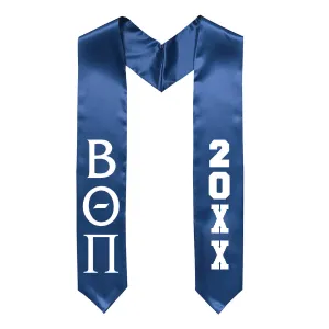 Beta Royal Greek Letter Graduation Stole