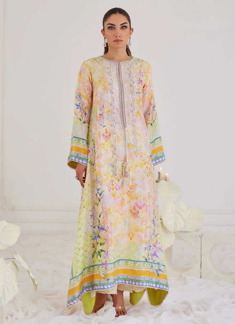 Blanca Raw Silk Kaftan