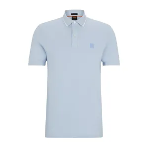 BOSS Passertip Slim Fit Light Blue Polo Shirt