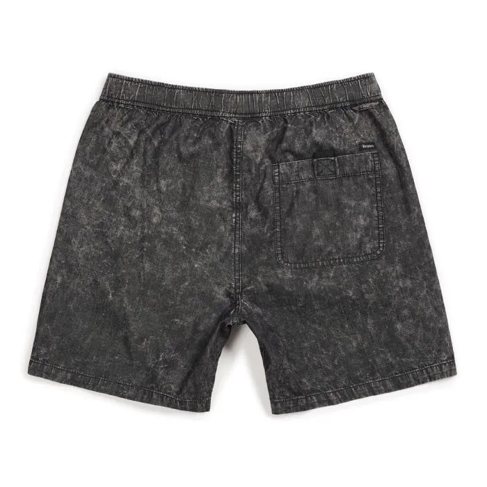 BRIXTON STEADY ELASTIC WB SHORT - BLACK ACID WASH