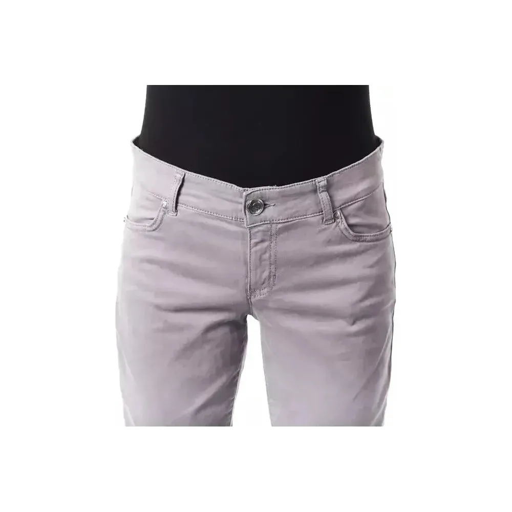 BYBLOS Gray Cotton Women Pants