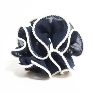 Chiffon Scrunchie Thread Trim Hair scrunchy Women Hair Tie Accessory scrunchies