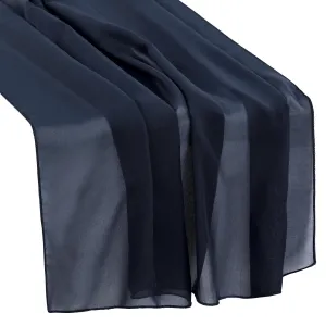 Chiffon Wedding Table Runner 10FT x 27" - Navy Blue