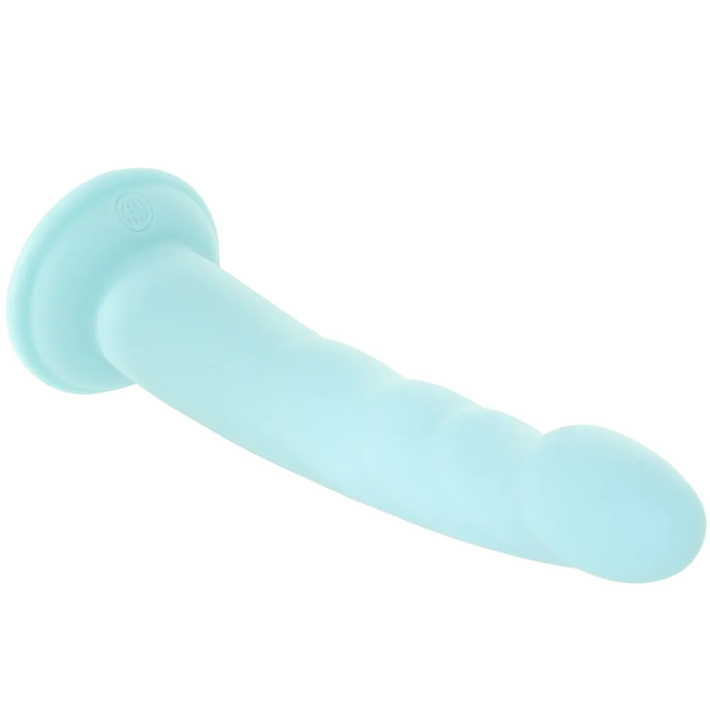 Dillio Platinum Slim Seven Dildo in Teal