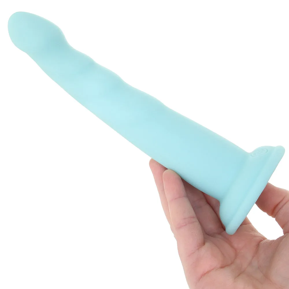 Dillio Platinum Slim Seven Dildo in Teal