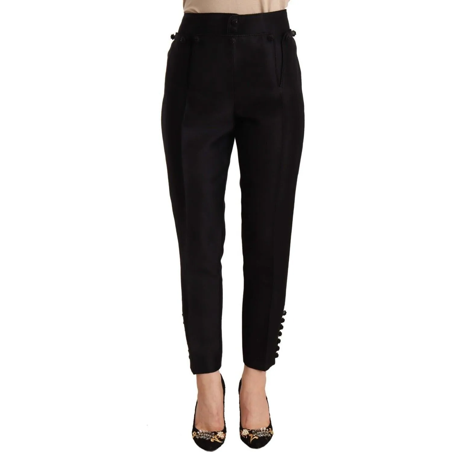 Dsquared² Chic High-Waist Cropped Trousers