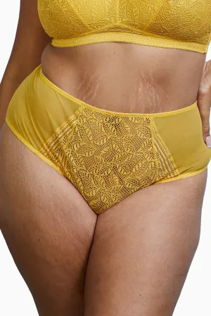 Emma Mustard Yellow High Waist Brief