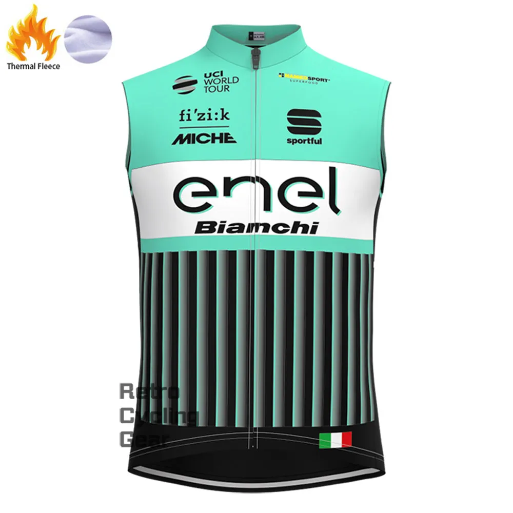 Enel  Bianchi Fleece Long Cycling Kits