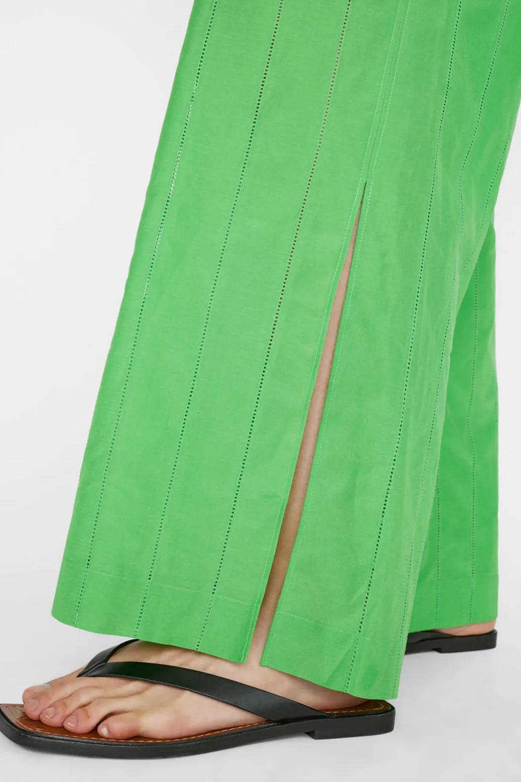 Frame - Drawstring Lounge Pant in Bright Peridot