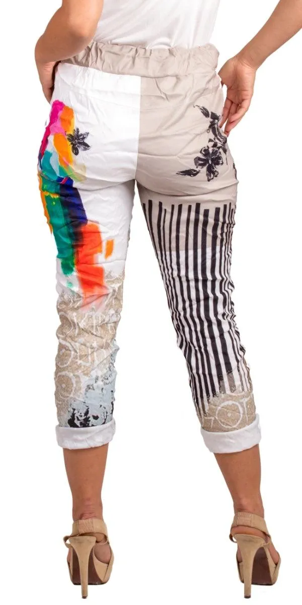 Geniviv Graffiti Print Pant