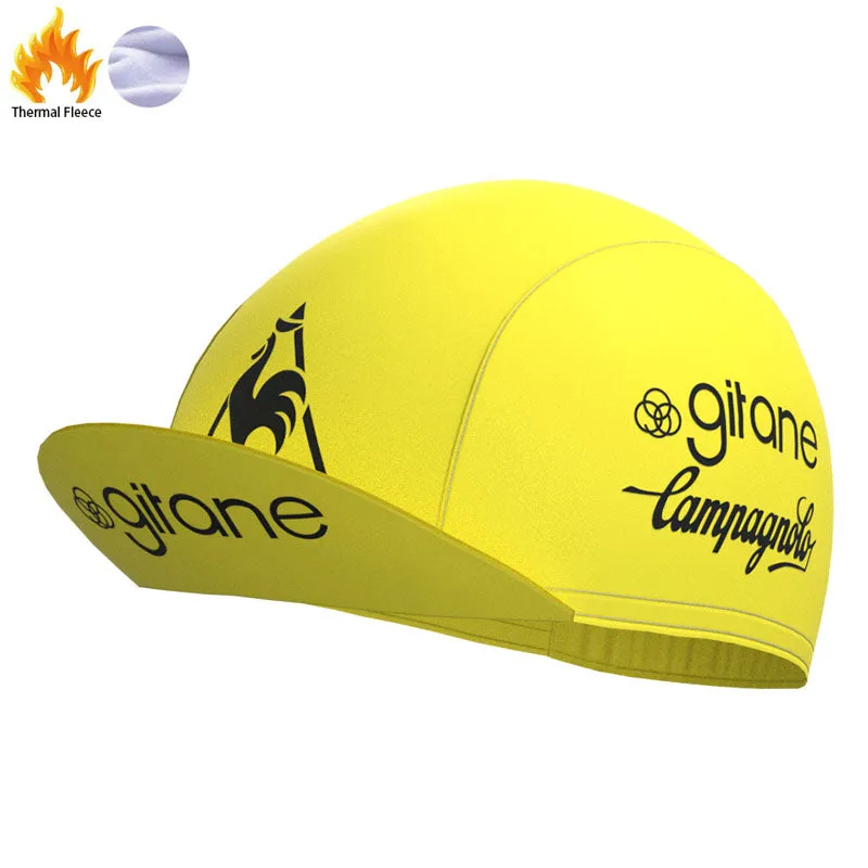 Girane Yellow Fleece Retro Cycling Kits