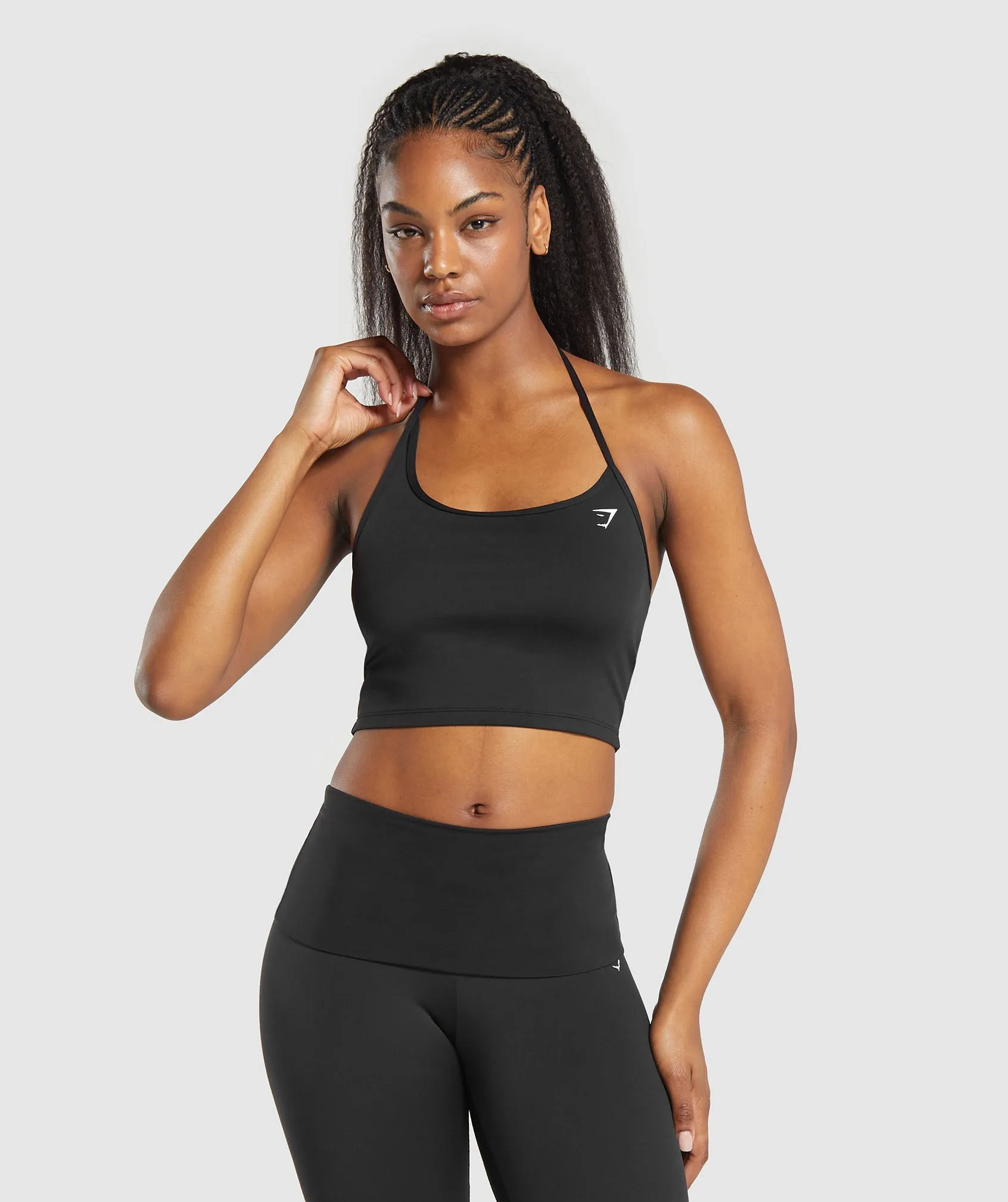 Gymshark Everyday C&S One Shoulder Crop Top - Black