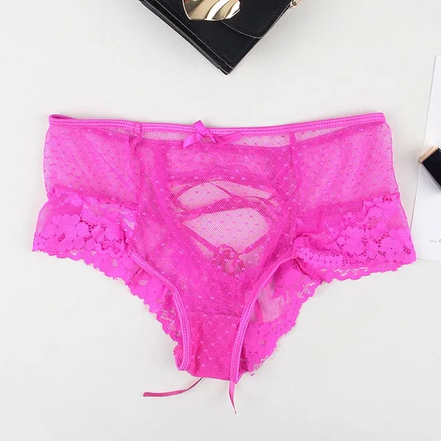 Lace Straps High Waist Panties