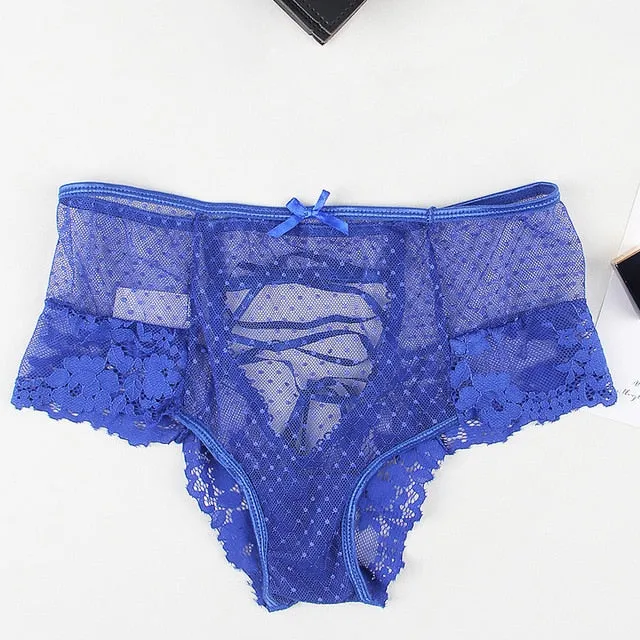 Lace Straps High Waist Panties