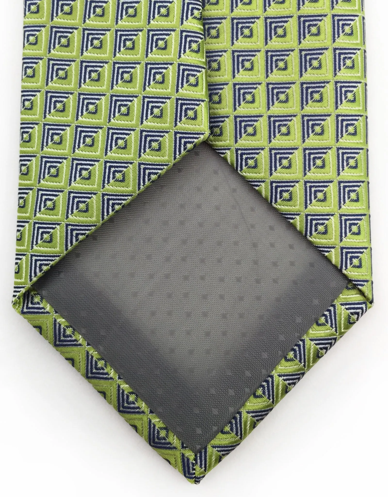 Lime Green with Silver Squares