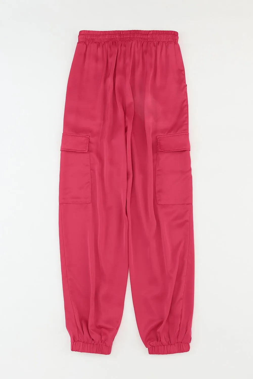 Long Tie Waist Pocketed Pants