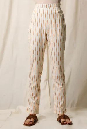 Narangi Kori Ikat Cotton Slub Pants