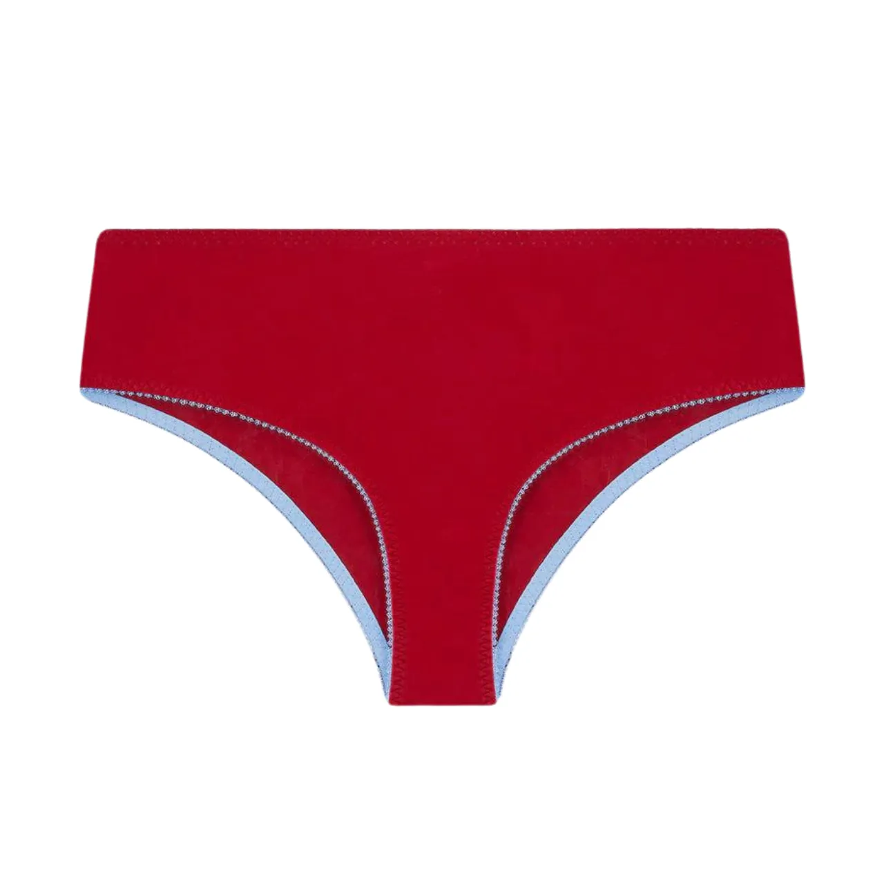 Nico Organic Cotton High Waist Knicker in Red