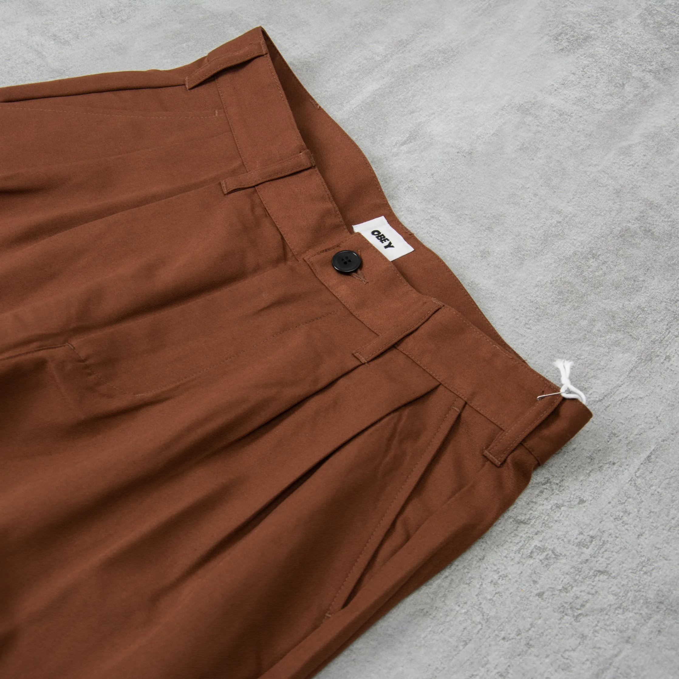 Obey Fubar Pleated Pant - Sepia