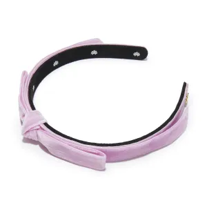 ORCHID BARDOT SLIM VELVET HEADBAND