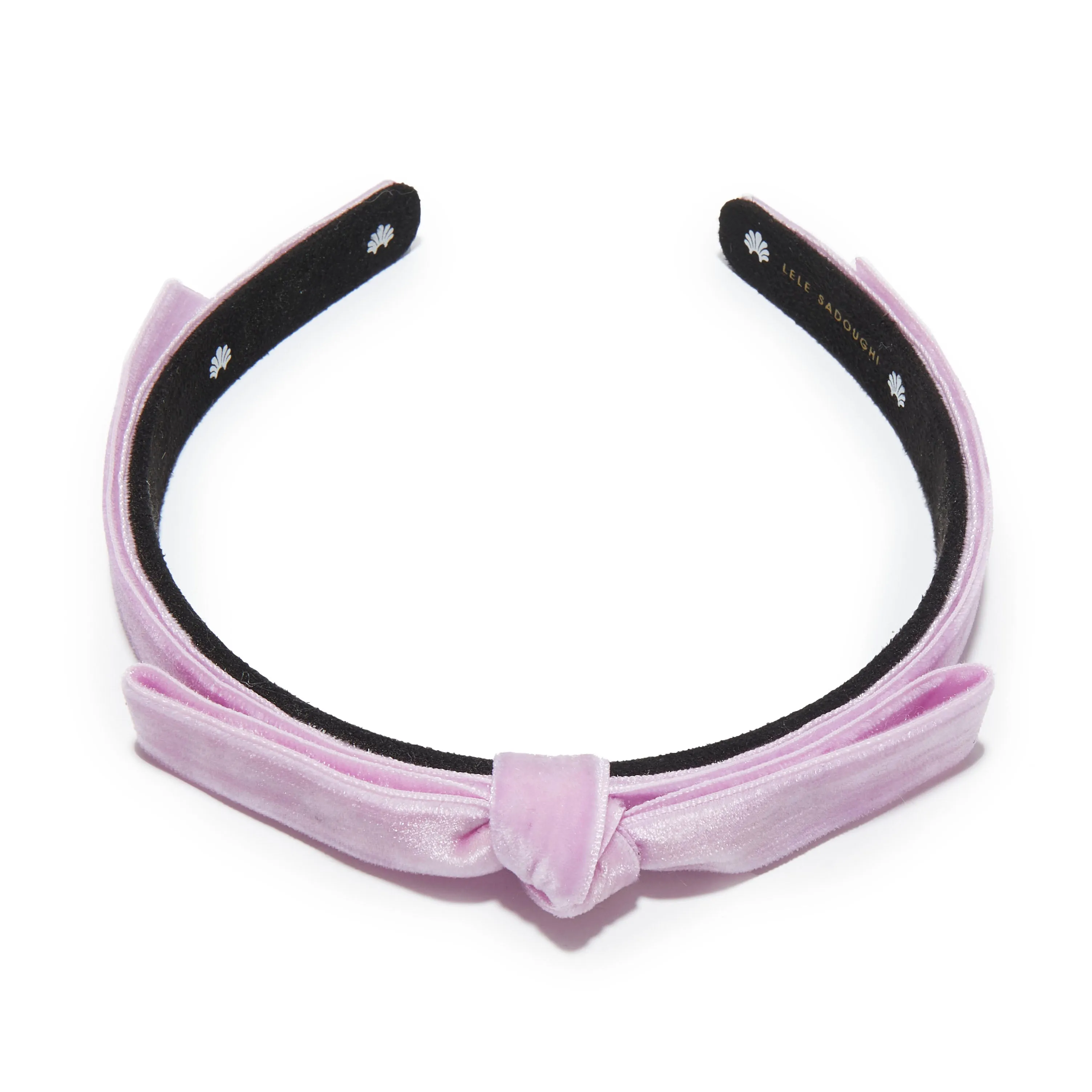 ORCHID BARDOT SLIM VELVET HEADBAND