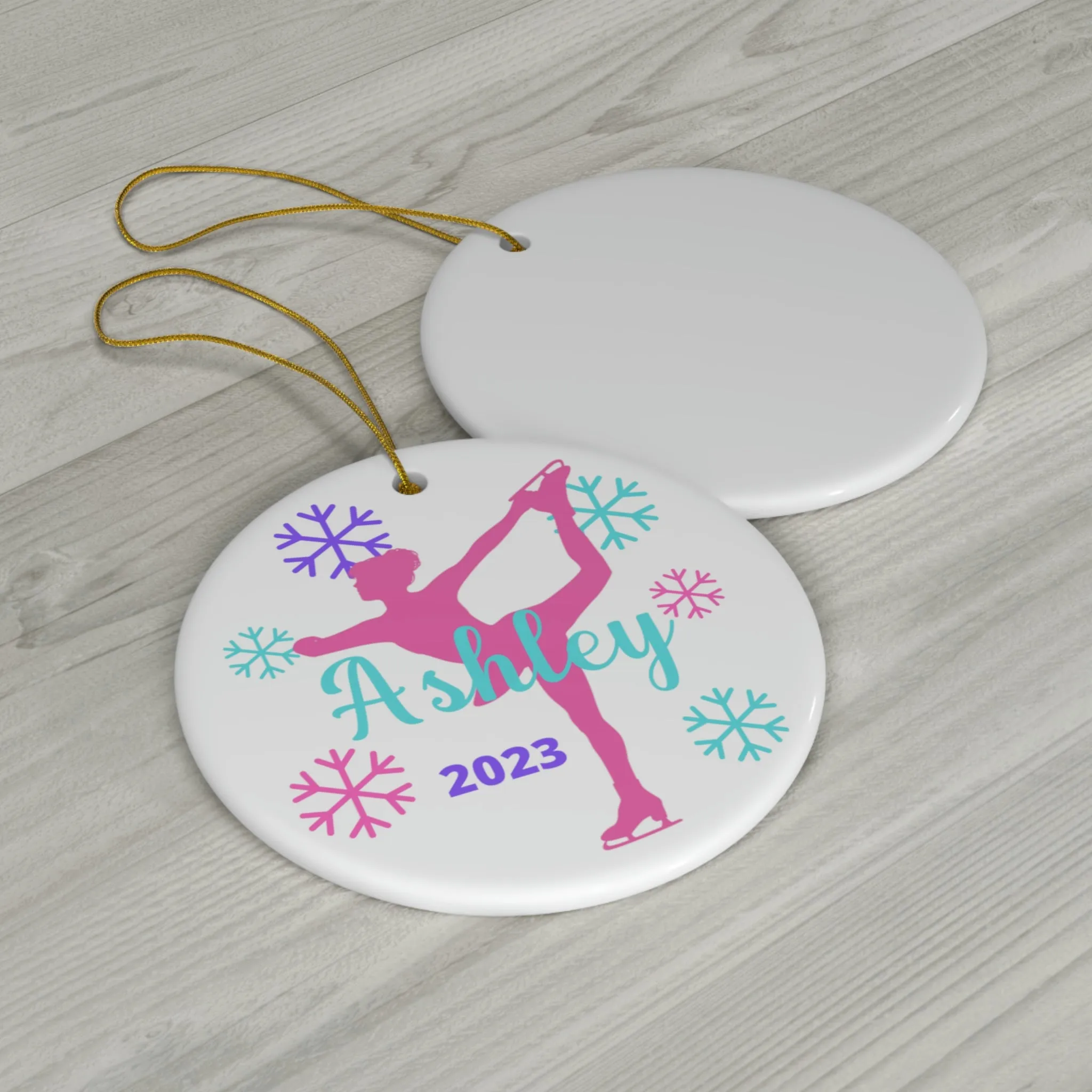 Personalized Figure Skating Ornament