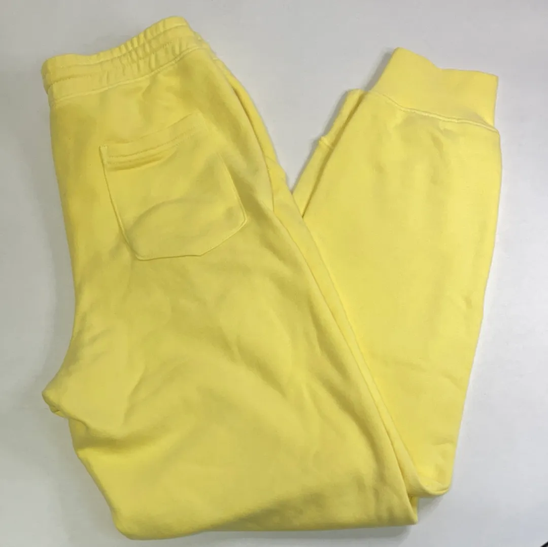 Pigment Dyed Yellow Sweat Pants