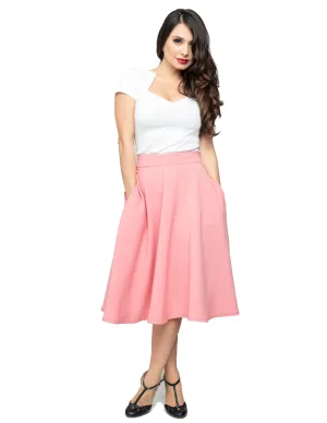 Pocket High Waist Thrills Skirt in Blush