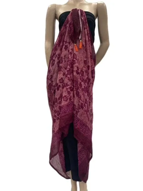 Printed Chiffon Sarong - 14