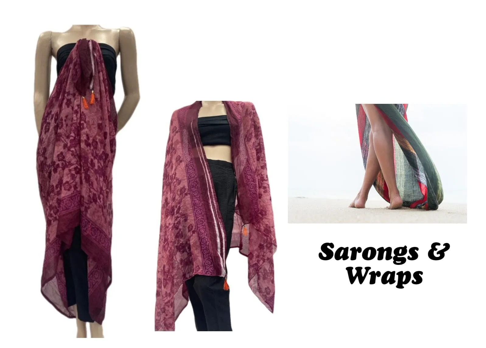 Printed Chiffon Sarong - 14