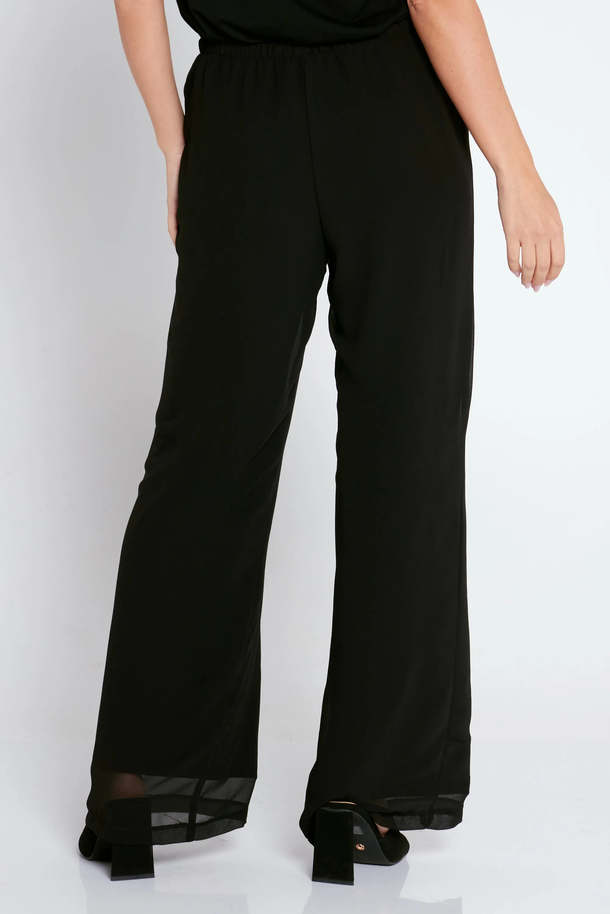 Rendezvous Chiffon Pants - Black