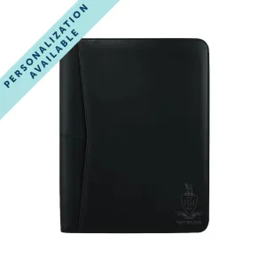 Sigma Chi Zippered Crest Padfolio