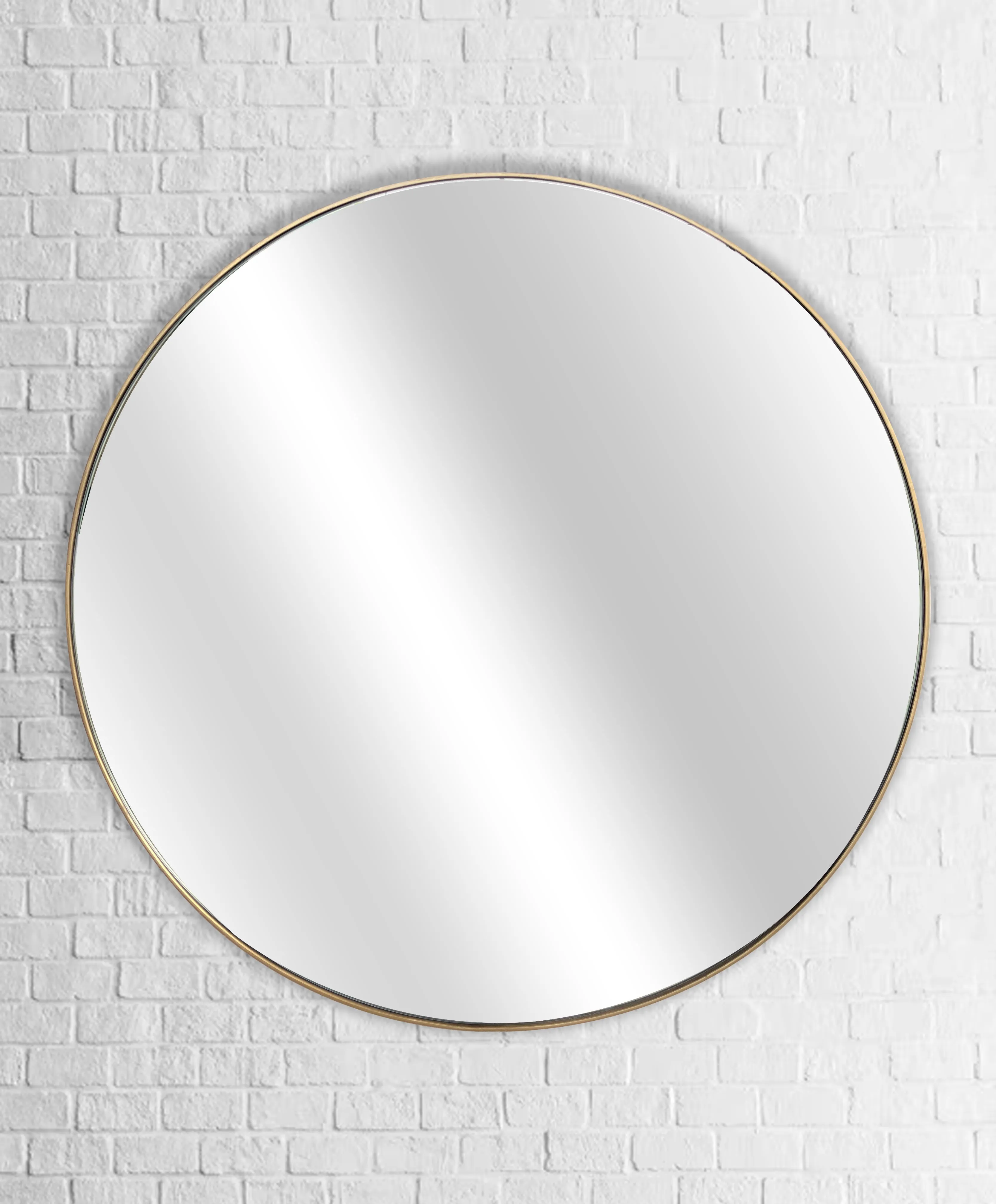 Slim Round Mirror