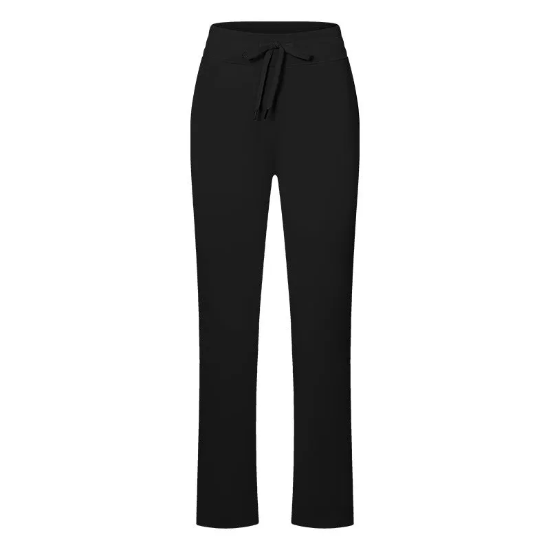 Straight Casual Sports Trousers Women High Waist Belly Contracting Training Fitness Yoga Pants