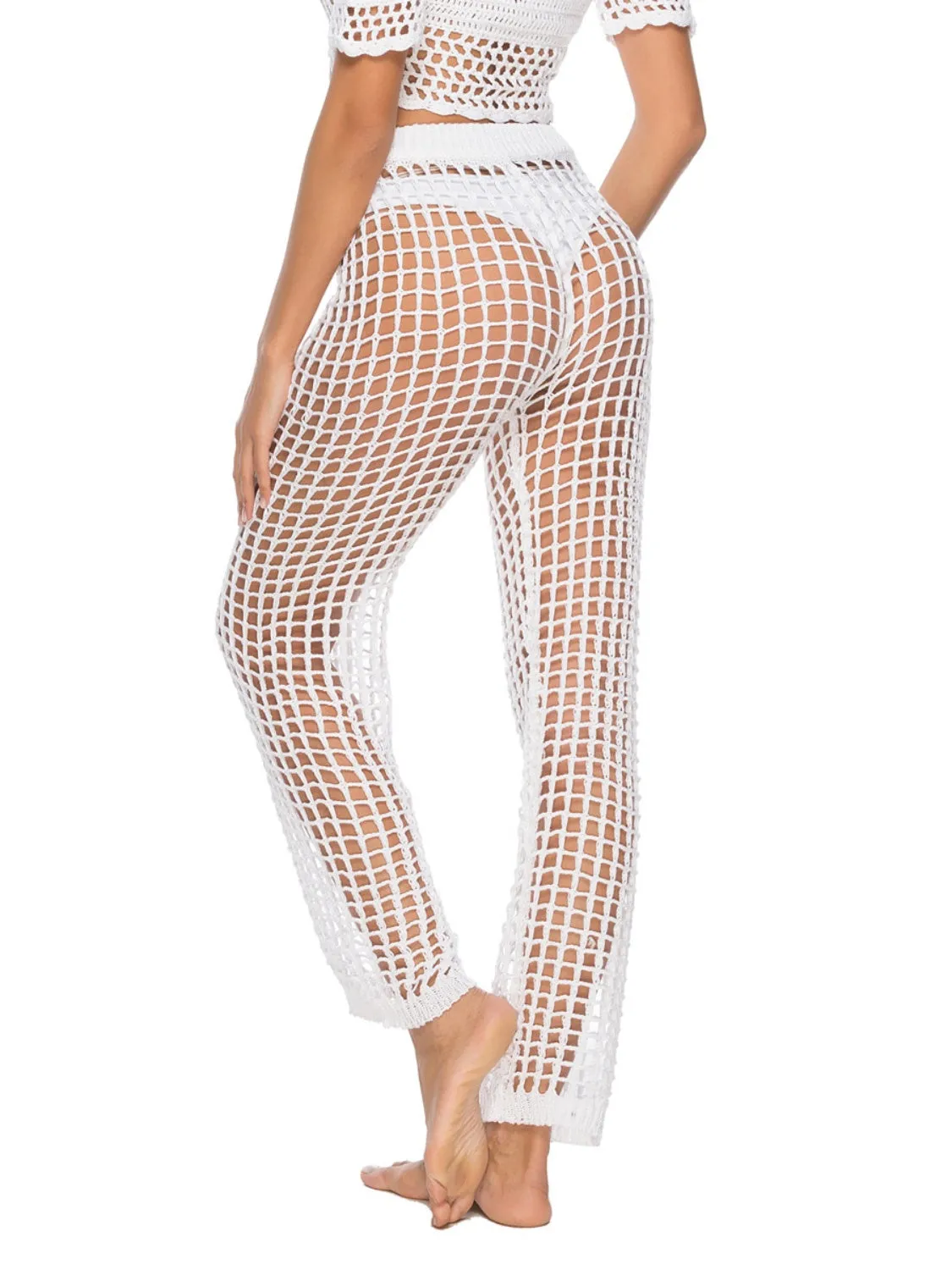 TEEK - Net Knitted High Waist Swim Pants