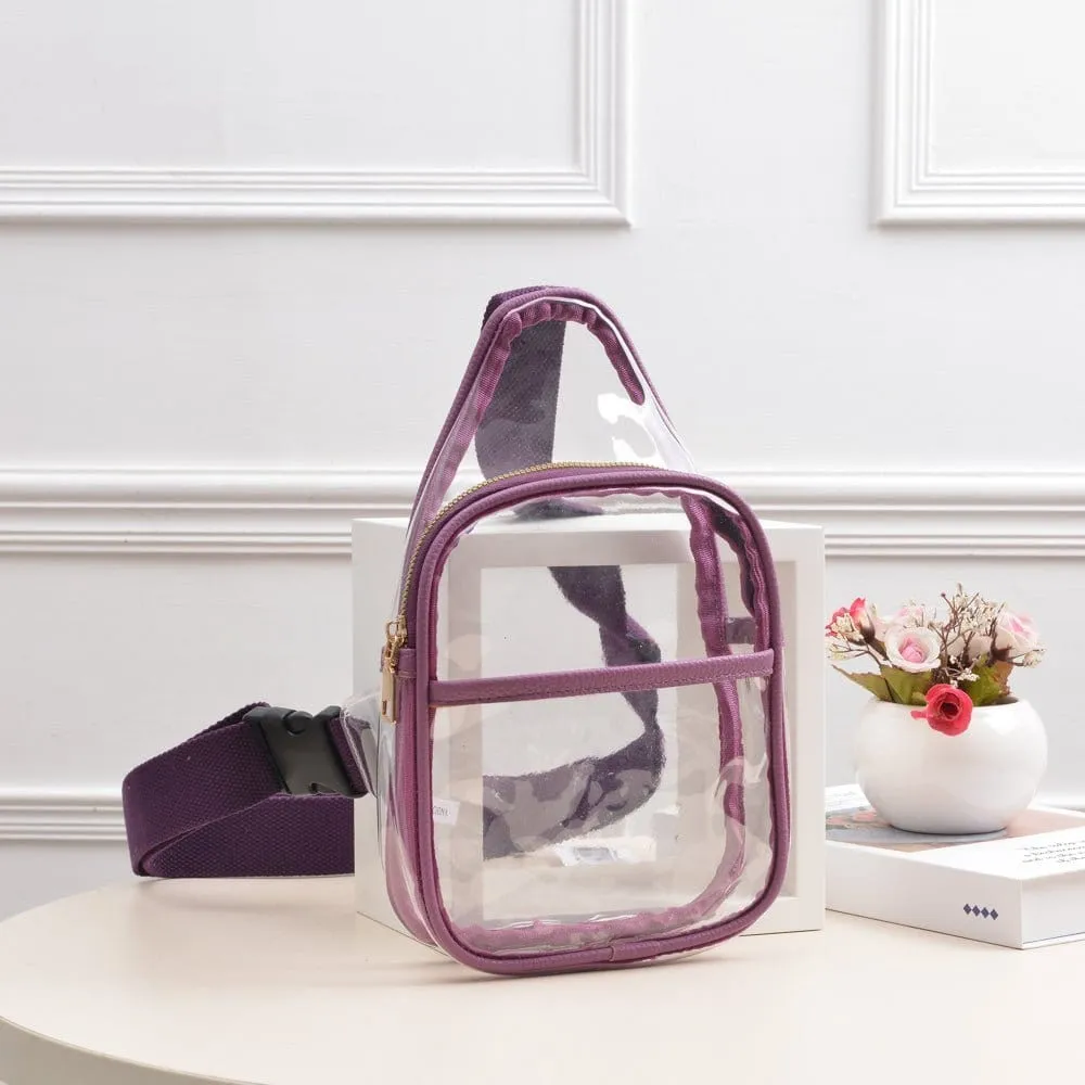 TG10420 Kathleen Slim Size Clear Sling Bag