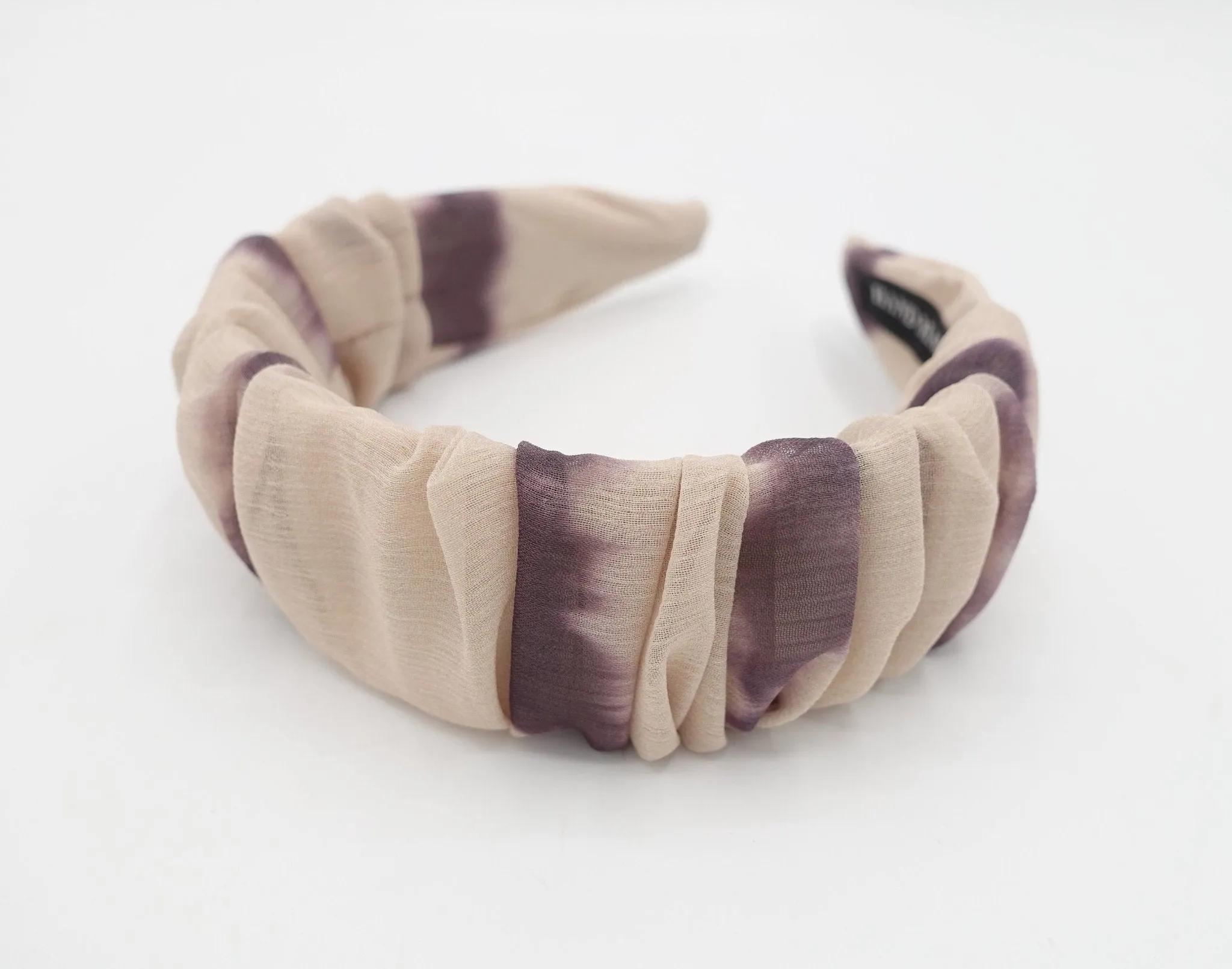 tie dye headband pleated  hairband hair accessory for women