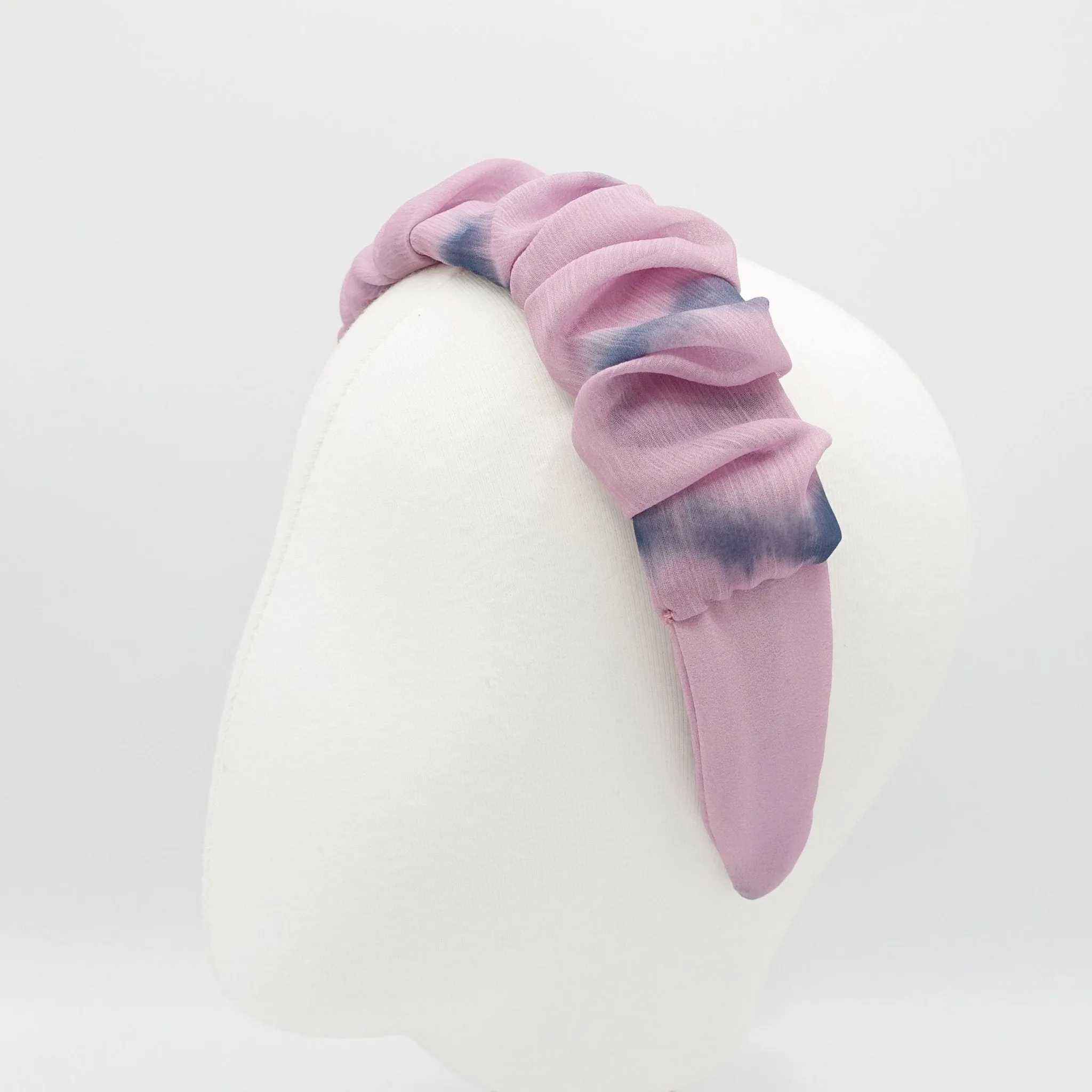 tie dye headband pleated  hairband hair accessory for women