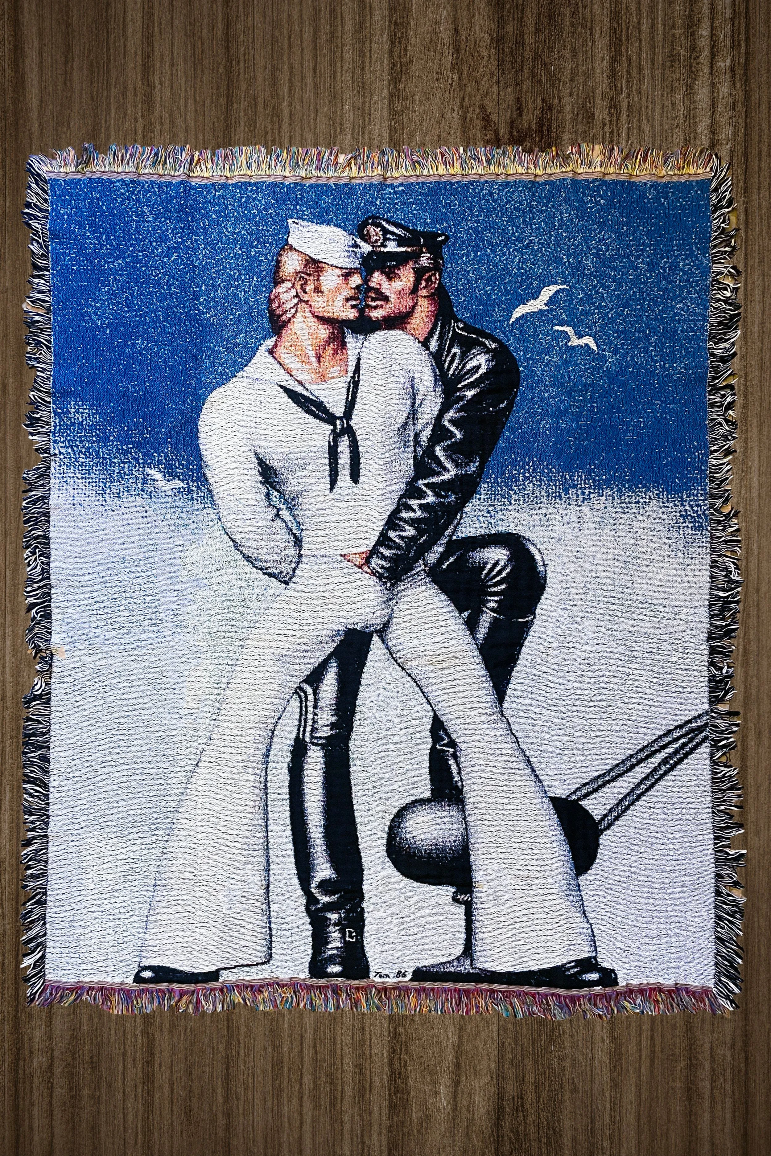 Tom of Finland Pier Pals Woven Blanket