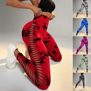 Women's Printed Yoga Pants High Waist Butt Lift Gym Fitness Leggings.