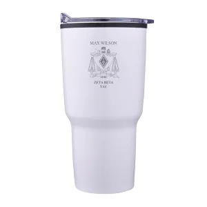 ZBT Personalized 30oz White Tumbler